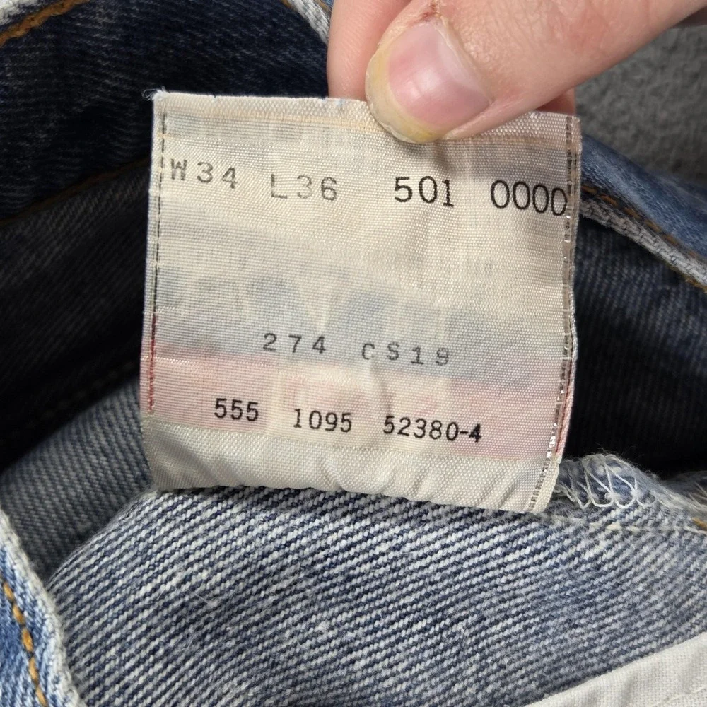 VTG Levis 501 Jeans Mens Blue Valencia Made‎ in USA Fits 29x30